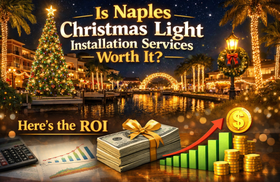 christmas light installation