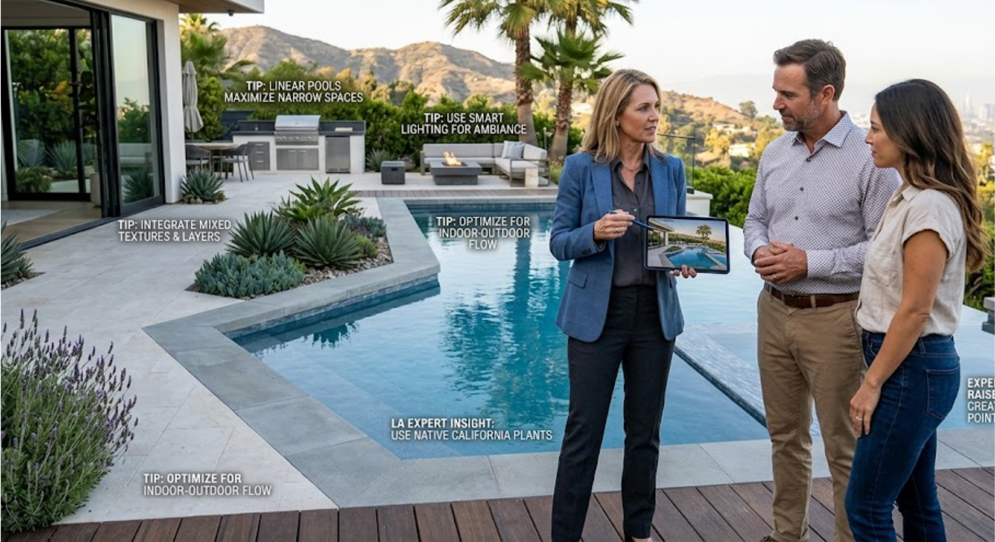 Backyard Design Tips from Leading pool builder Los Angeles Experts