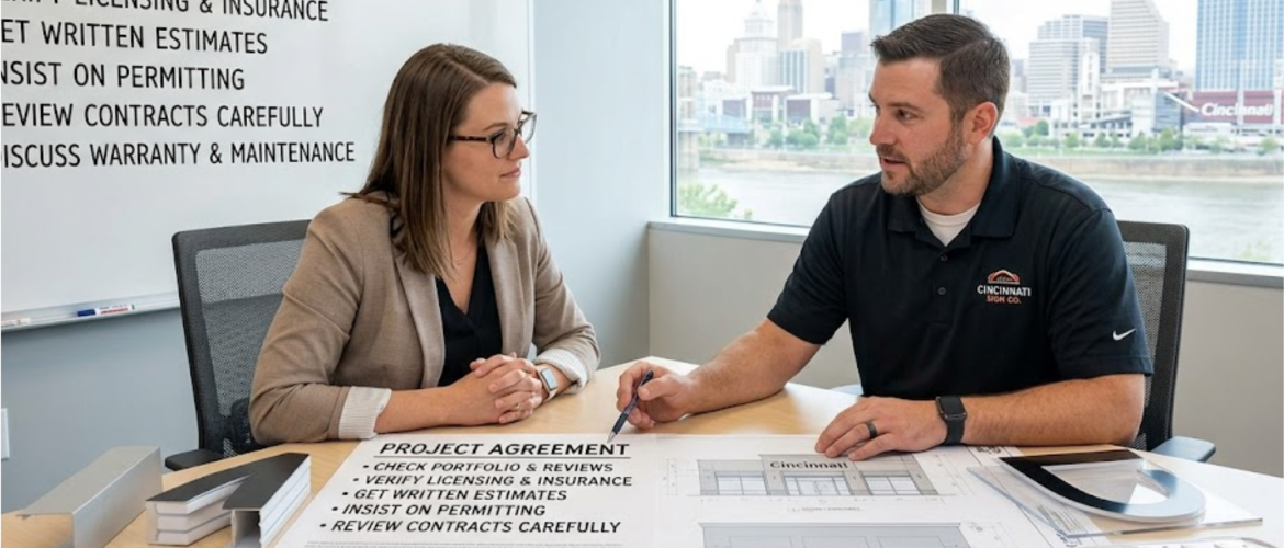 Best Practices When Hiring Cincinnati Channel Letter Signs